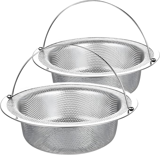 4 Pack Stainless Steel Sink Strainer Basket, Fine Mesh Drain Protector by SZLFSX