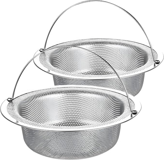 4 Pack Stainless Steel Sink Strainer Basket, Fine Mesh Drain Protector by SZLFSX