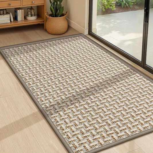 LEKEEPGO Door Mat Indoor Entrance 24"x36", Absorbent Indoor Door Mat, Non Slip by LEKEEPGO