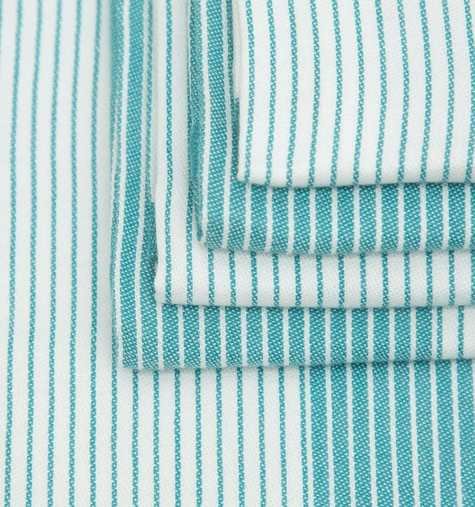 Premium Kitchen Towels | Yarn Dyed Flat Woven Stripe Kitchen Towel Set| 238 GSM - Image 6