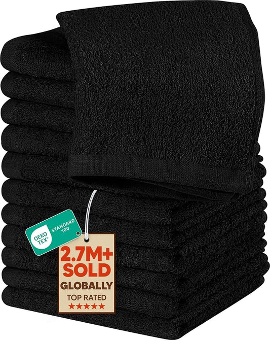 Utopia Towels 12 Pack Cotton Washcloths Set, 100% Ring Spun Cotton, Premium by UTOPIATOWELS