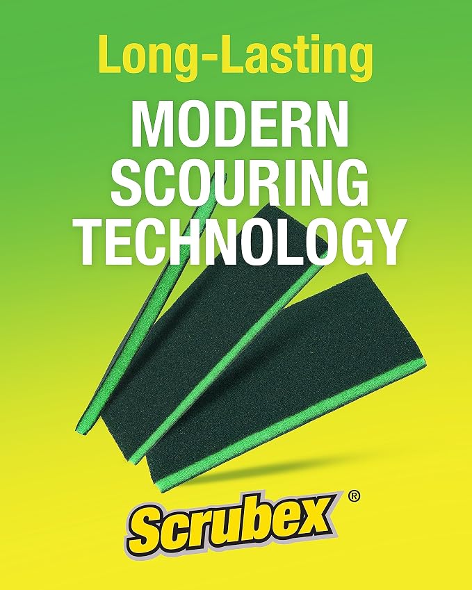 Heavy Duty Odor Resistant Multi-Purpose Scouring Pads, Dual Sided, Safe - Image 7