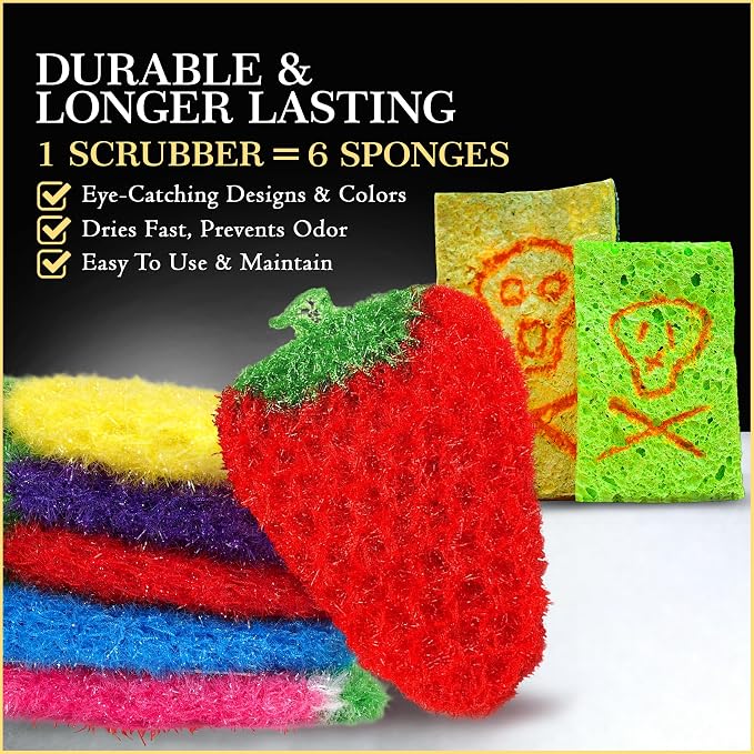 Dish Scrubbie Durable DishScrubber – Long Lasting, Non-Scratch, Odorless and - Image 6