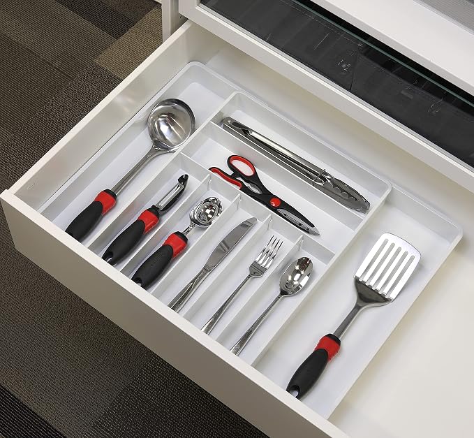 Simple Houseware Expandable & Adjustable Cutlery Drawer Organizer - Image 7