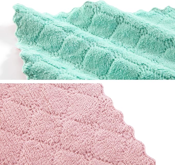Hypermotion Microfiber Cleaning Cloth, Kitchen Towels, Double-Sided Microfiber - Image 5