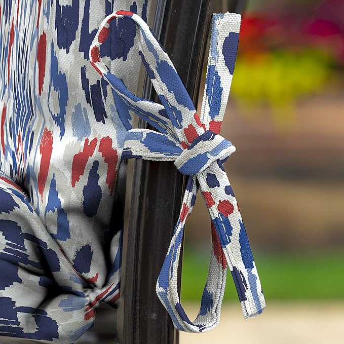 Arden Outdoor Midback Chair Cushion, 18 x 16.5, Clark Blue
