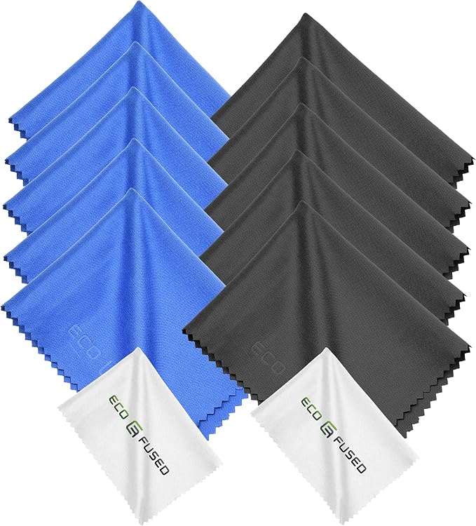 Eco-Fused Blue/Black Microfiber Cloth by Eco-Fused