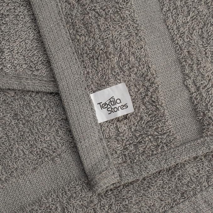 Basic Hand Towels 16x26 Inches – Pack of 12 – Grey Color – Soft and Absorbent - Image 5