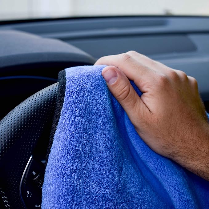 Microfiber Towels for Cars 3 Pieces 500 GSM polishing Cleaning Home, car and - Image 5
