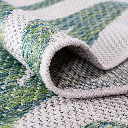Keen Home Design Terrace Outdoor Area Rug - 10x14 Washable Indoor/Outdoor Rug for Patio, Kitchen, Balcony, Beach, Garden, Deck and Porch, Size: 10'x14'