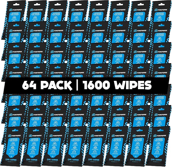 Fortress Car Interior Wipes for Car Interior Cleaning, and Steering Wheel by Fortress
