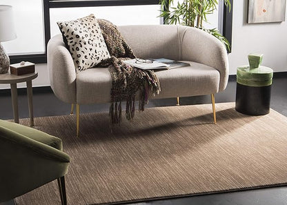SAFAVIEH Area Rug 4x6 - Vision Collection - Light Brown, Modern Ombre Design, Non-Shedding & Easy to Clean, Ideal for Living Room, Bedroom, Dining Space (VSN606C)