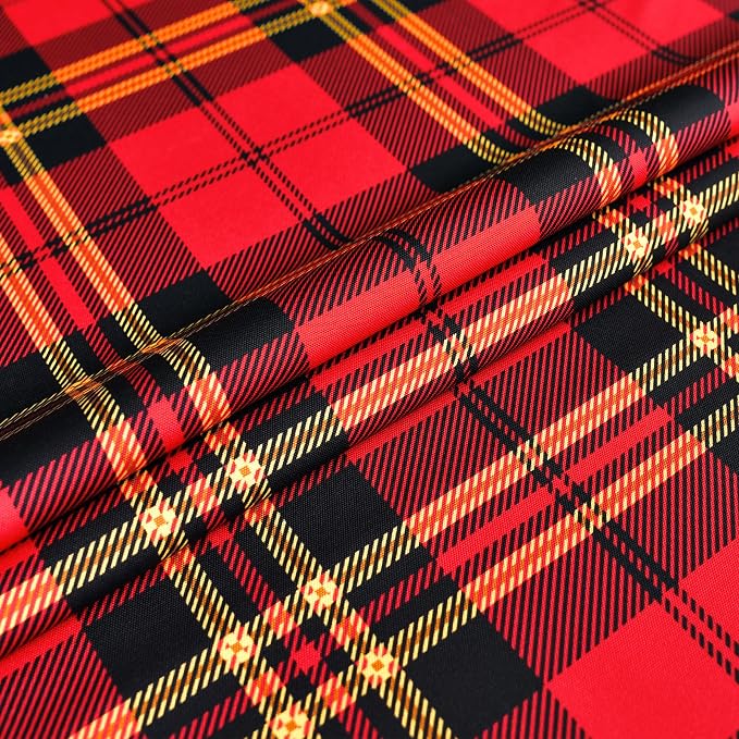 Gingham Xmas Tartan Tablecloth Fabric - Image 7