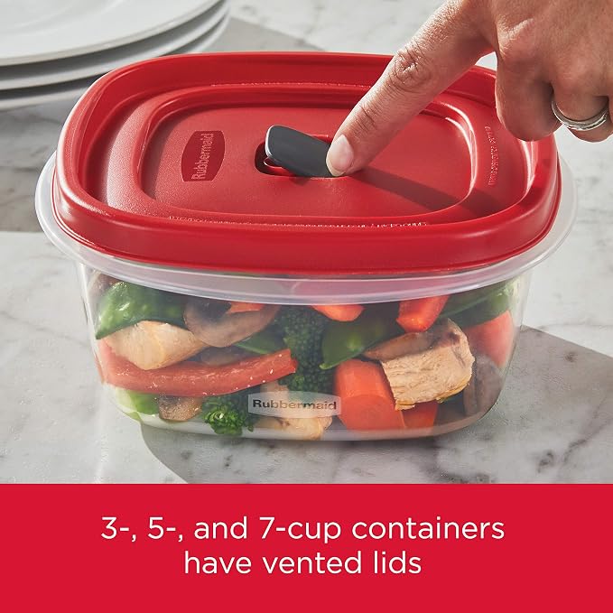 Rubbermaid 16-Piece BPA-Free Plastic Food Storage Set, Dishwasher Safe: Perfect - Image 5