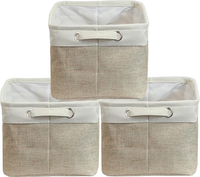 SIMPLE HOUSEWARE Large Fabric Storage Bin, 14.4" x 10" - Image 6