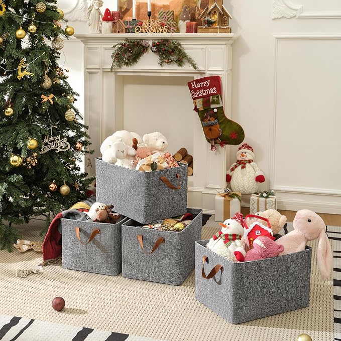 GRANNY SAYS Closet Storage Baskets, Collapsible Fabric Storage Bins - Image 8