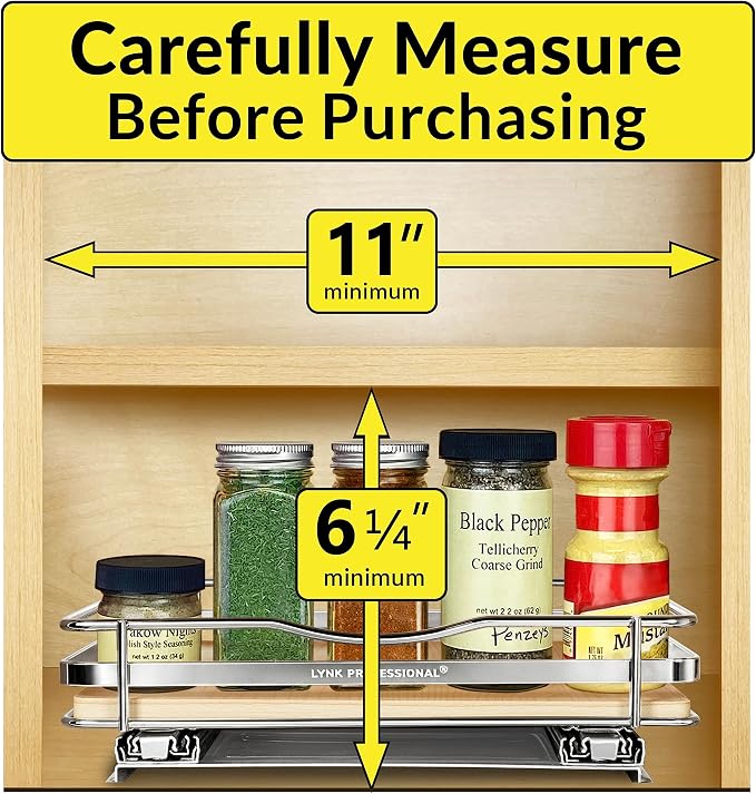 LYNK PROFESSIONAL® Élite™ Pull Out Spice Rack Organizer - Image 4