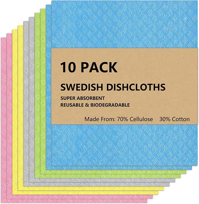 Swedish Dish Cloths 10 Pack by Unknown
