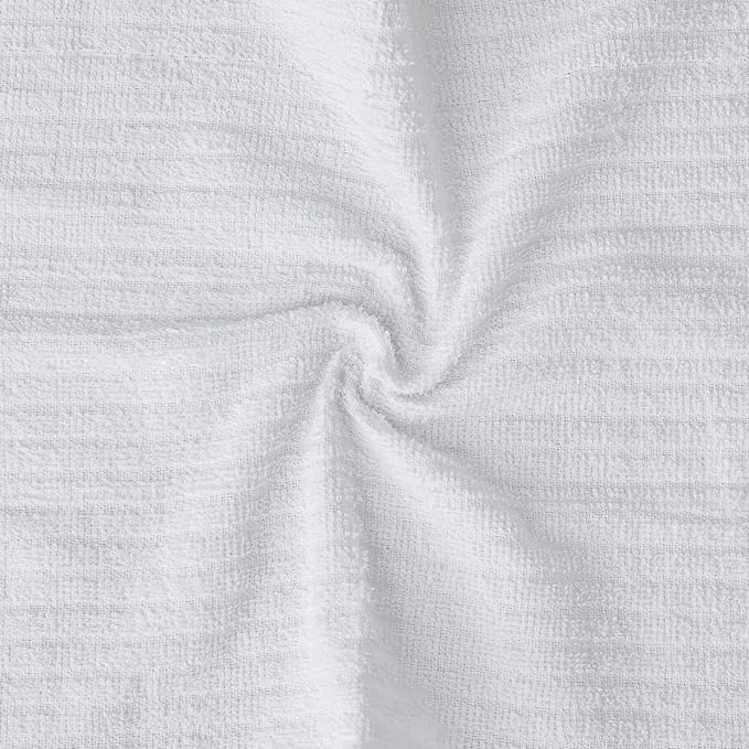 Looperry White Terry Cloth Rags 16"x19" Inches Ribbed - Image 4