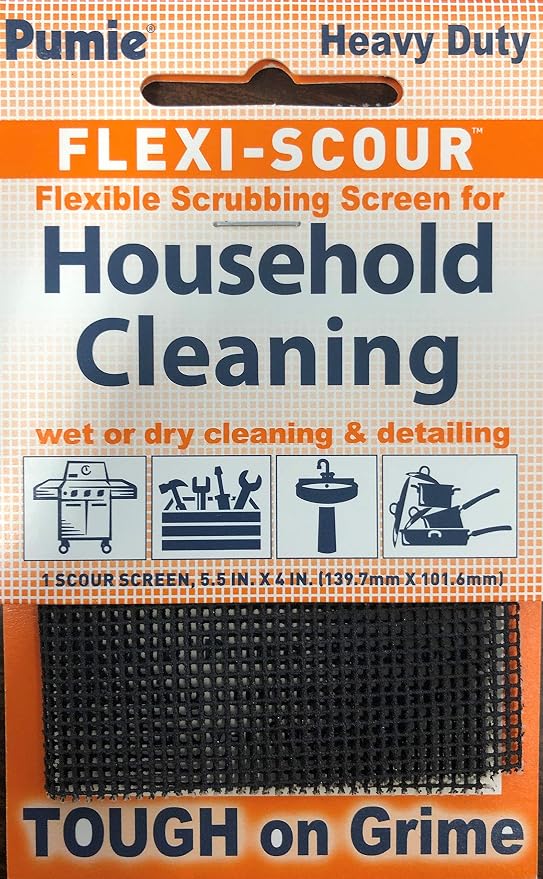 PUMIE Flexi-Scour, 5.5 x 4 Inch FLEX-12 C, Flexible Scrubbing Screen by PumiebyUSPumice
