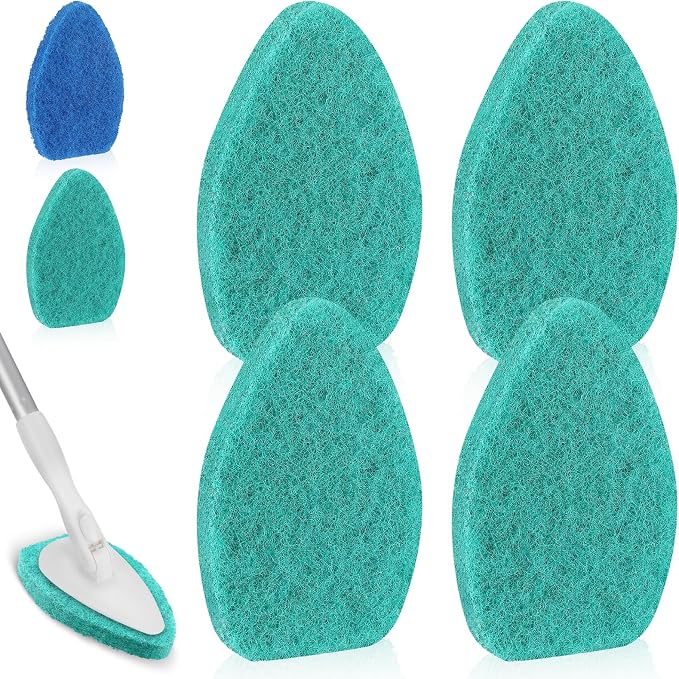Baderke 4 Pcs Tub Tile Scrubber Cleaning Brush Pads Compatible by Baderke