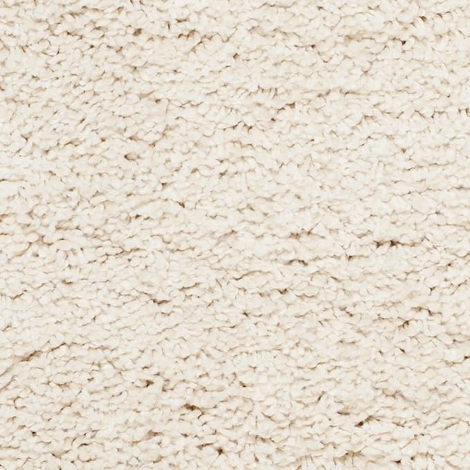 SAFAVIEH Milan Shag Collection Accent Rug - 2' x 4', Ivory, Solid Design, Non-Shedding & Easy Care, 2-inch Thick Ideal for High Traffic Areas in Entryway, Living Room, Bedroom (SG180-1212)
