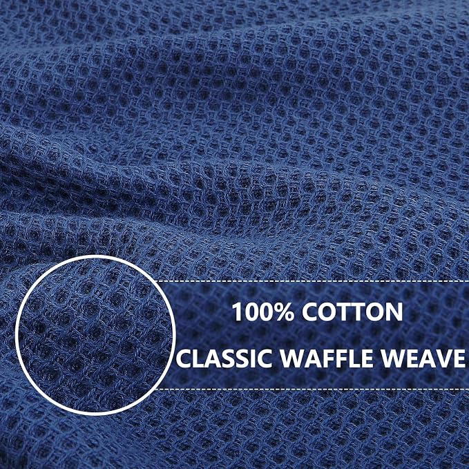 Homaxy 100% Cotton Waffle Weave Kitchen Dish Cloths, Quick Drying Dish Rags - Image 2