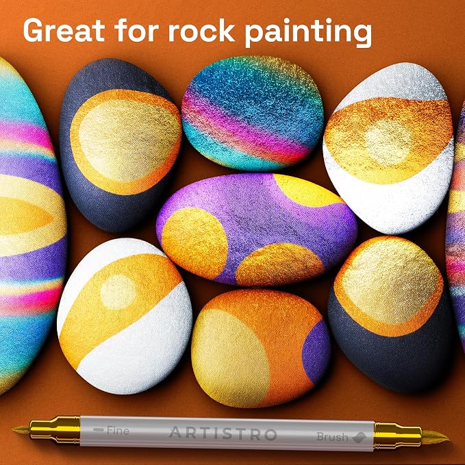ARTISTRO 24 Metallic Acrylic Paint Markers - Image 8