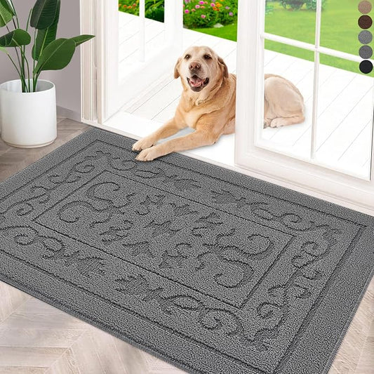 FONEYI Indoor Door Mat 20" x 32", Dirt Trapper Door Mats Non-Slip Entryway Rugs by FONEYI