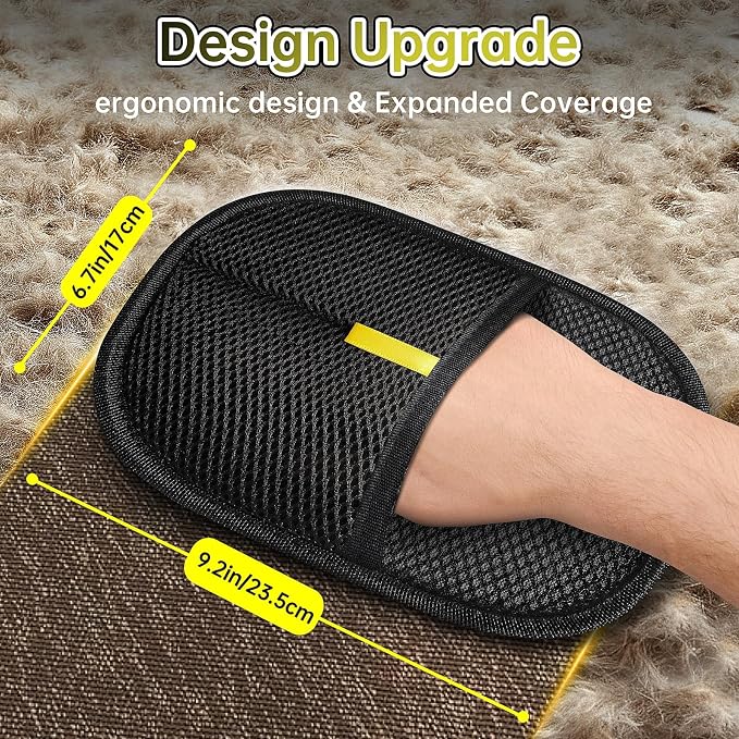 Electrostatic Pet Hair Remover Glove, Reusable Cat Dog Electrostatic Hair - Image 2