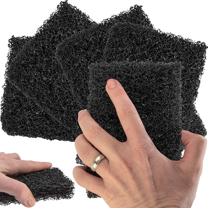 Restaurant-Grade Griddle Cleaning Pads 5 Pack. Use on Metal Grills, Cast Iron by FoodRestaurantSupplies