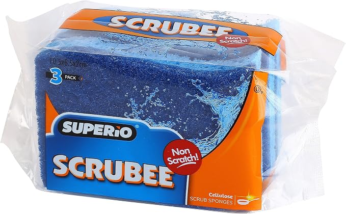 Kitchen Sponges for Washing Dishes, Non-Scratch Cellulose Dish Scrub Sponges - Image 6