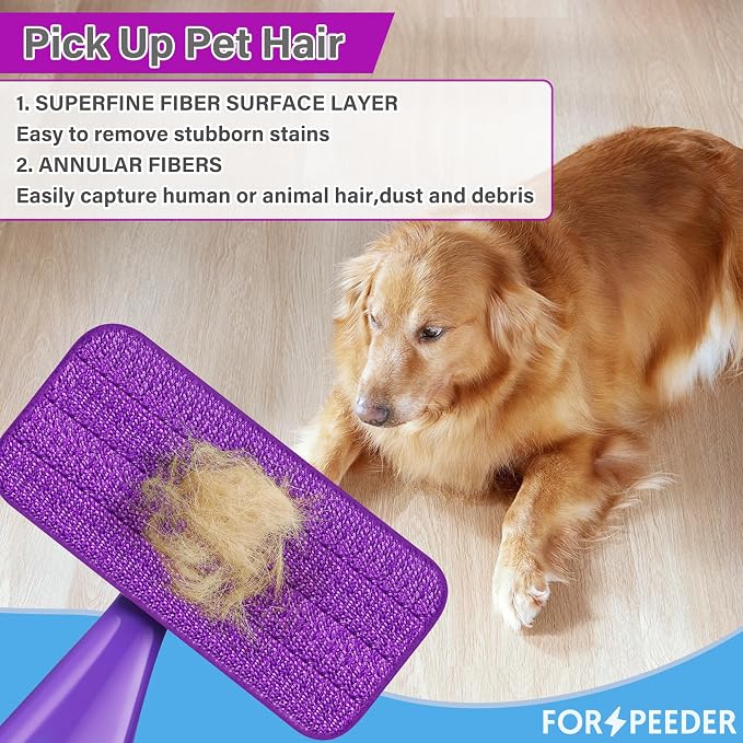 Reusable Mop Pads for Swiffer WetJet, Wet Pads Refills for 12'' Spray Mop - Image 5