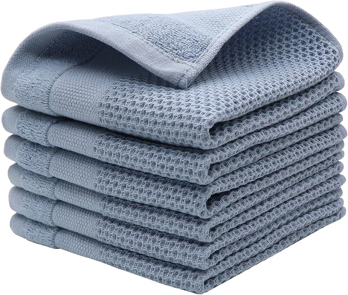 Mia'sDream Cotton Kichen Dish Cloths, Waffle Weave Dish Rags, Soft and by MiasDream
