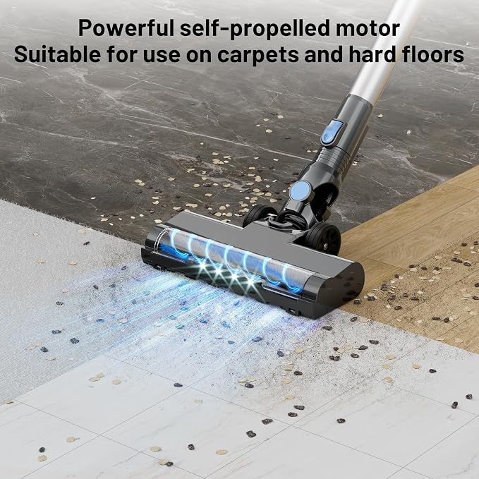 Cordless Vacuum Cleaner with Self-Standing, LED Screen Stick Vacuum Cleaners - Image 8