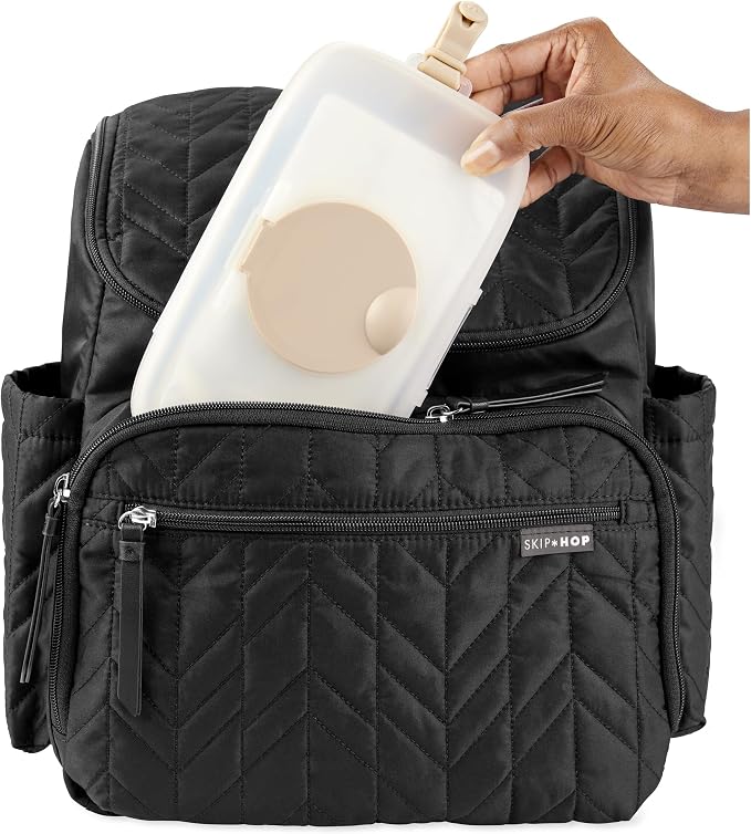 Skip Hop Baby Wipes Dispenser Case, Holds Up to 40 Wipes, Grab & Go Travel Wipe - Image 4