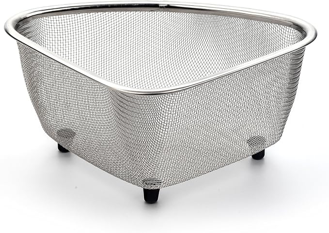 RSVP International Endurance® In-Sink Mesh Colander Strainer Basket, 3 Quart | by RSVPInternational
