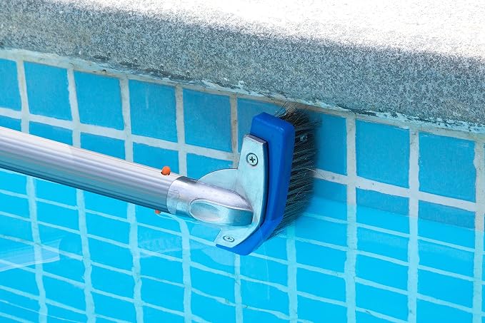 Aquatix Pro Heavy Duty 5" Pool Brush, Durable Stainless Steel Bristles - Image 2
