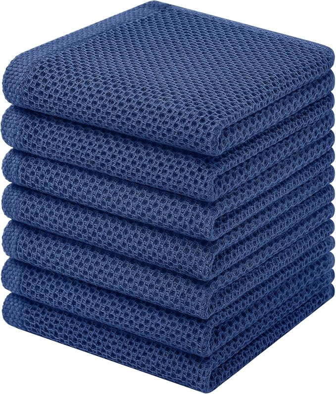 Homaxy 100% Cotton Waffle Weave Kitchen Dish Cloths, Quick Drying Dish Rags by Homaxy
