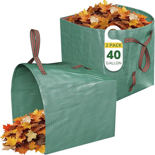 GreatBuddy Lawn Bag, 40 Gallon Yard Waste Bags, Heavy Duty PP Garden Leaf Bags by GreatBuddy