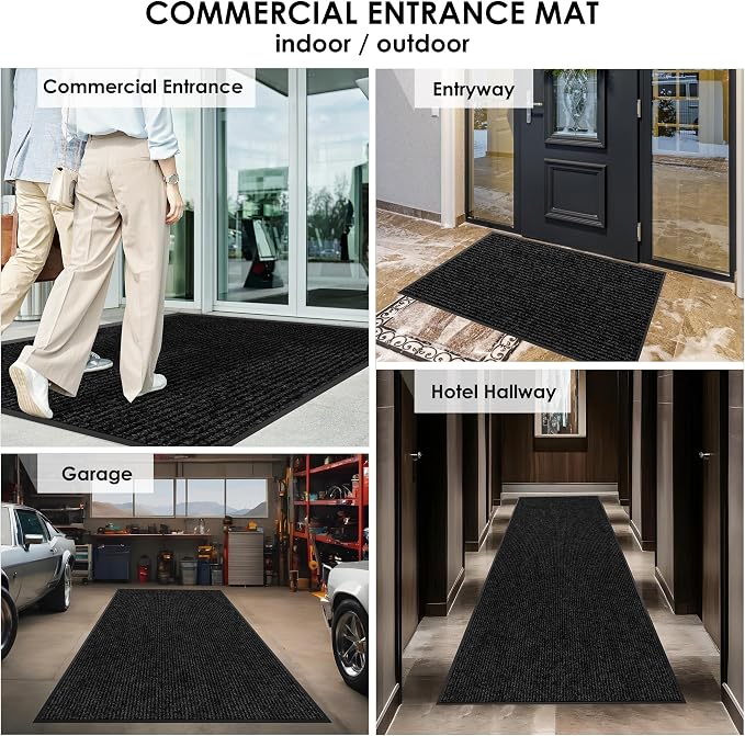 3′ x 54′ Front Door Mat Indoor Outdoor Entrance, Commercial Floor Mat Heavy - Image 8