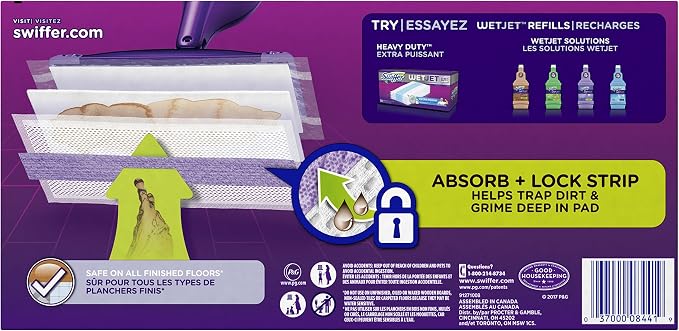 Swiffer WetJet Hardwood Floor Cleaner, Spray Mop Pad Refill - Image 2