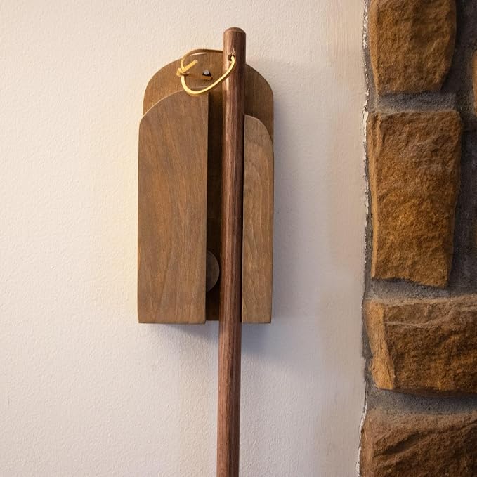 Lehman's Amish Handcrafted Broom Holder, Wall-Mount Wooden Storage Solution - Image 4