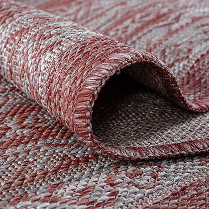 Keen Home Design Terrace Outdoor Area Rug - 4x6 Washable Indoor/Outdoor Rug for Patio, Kitchen, Balcony, Beach, Garden, Deck and Porch, Size: 3'10"x5'7"