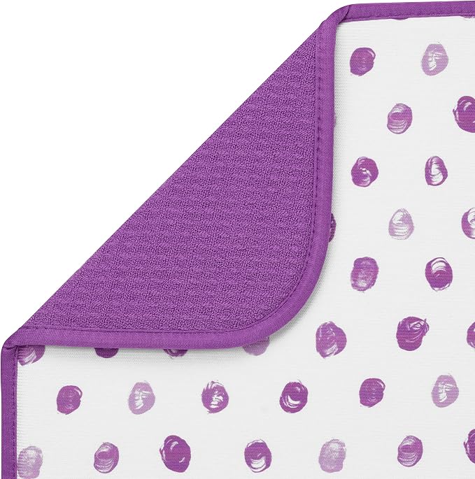 S&T INC. Absorbent, Reversible Microfiber Dish Drying Mat - Image 2