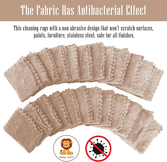 Sunny zzzZZ 24 Pack Kitchen Dishcloths - Image 3