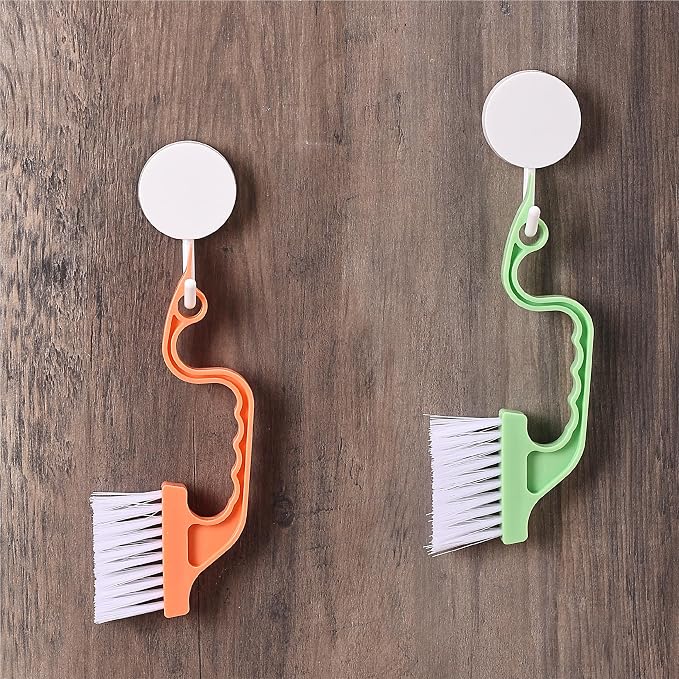 Slick- Window Track Cleaning Brush, 2 Pack, Built-in Scraper, Window Track - Image 7
