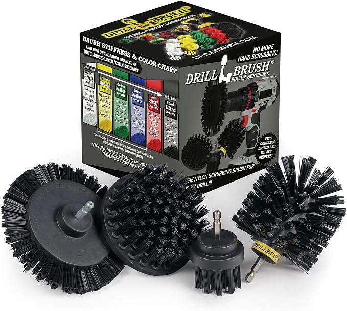 BBQ Grill Brush and Crevice Cleaning Tool by Drillbrush