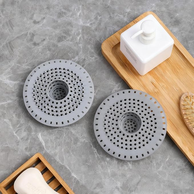 Shower Drain Hair Catcher, Premium Silicone Drain Protector & Shower Drain Cover - Image 2