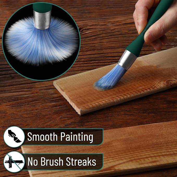 Bates- Trim Paint Brush, 0.75 Inch, Ergonomic Non-Slip Handle, Synthetic - Image 5